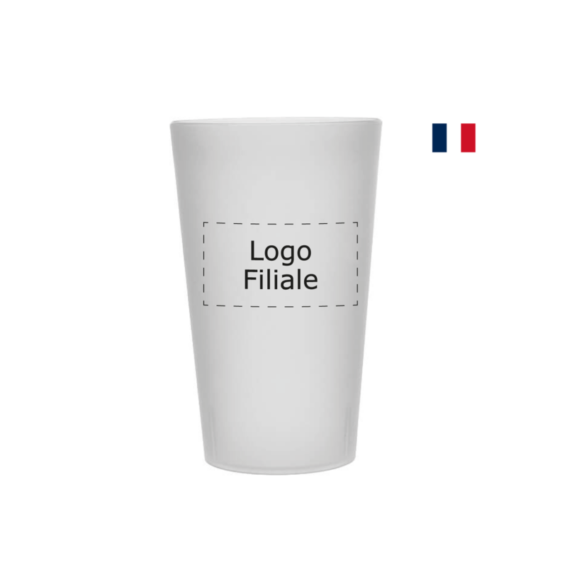 Gobelet réutilisable 25/33cl - Logo Filiale